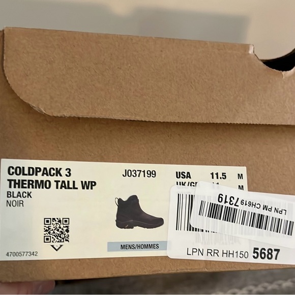 SOLD NEW Merrell Coldpack 3 Thermo Tall Zip Waterproof Snowboots 11.5 Reg. $190 - Picture 12 of 12